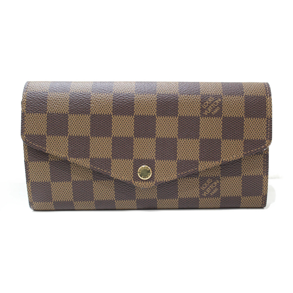 UnWith Louis VUITTON Portefeuille Sarah Damier Long Wallet Folding
